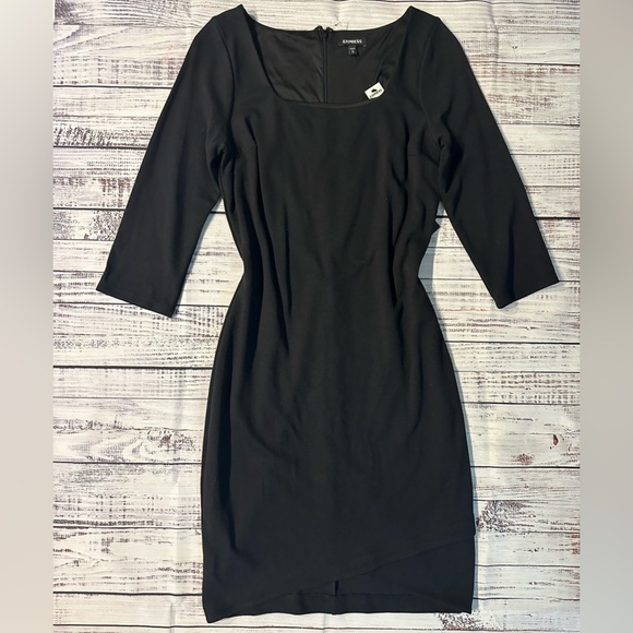 Express black midi dress Sz. M‎ - Picture 1 of 11